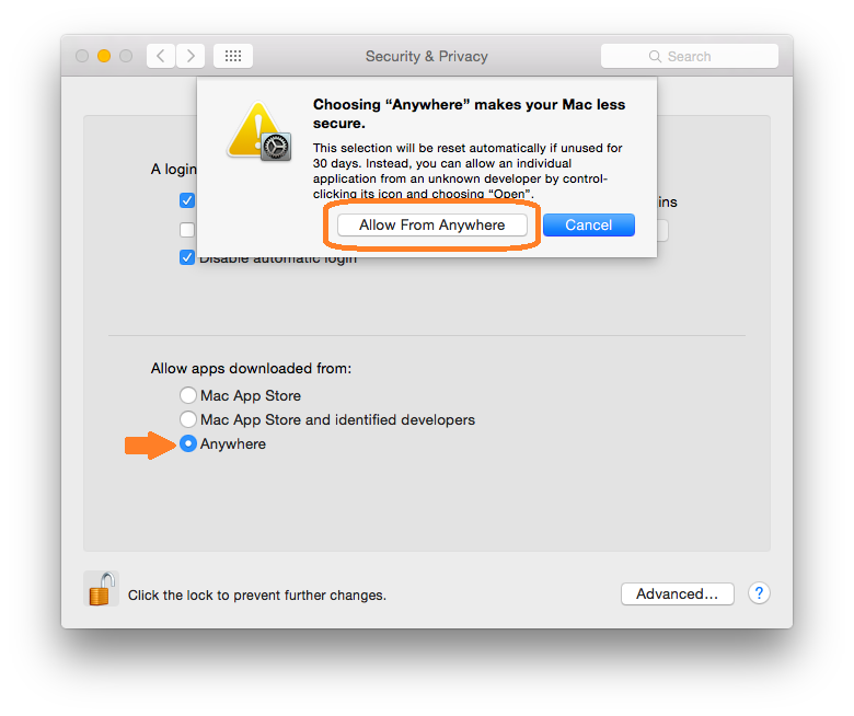 No Allow Apps Downloaded From Anywhere On Mac